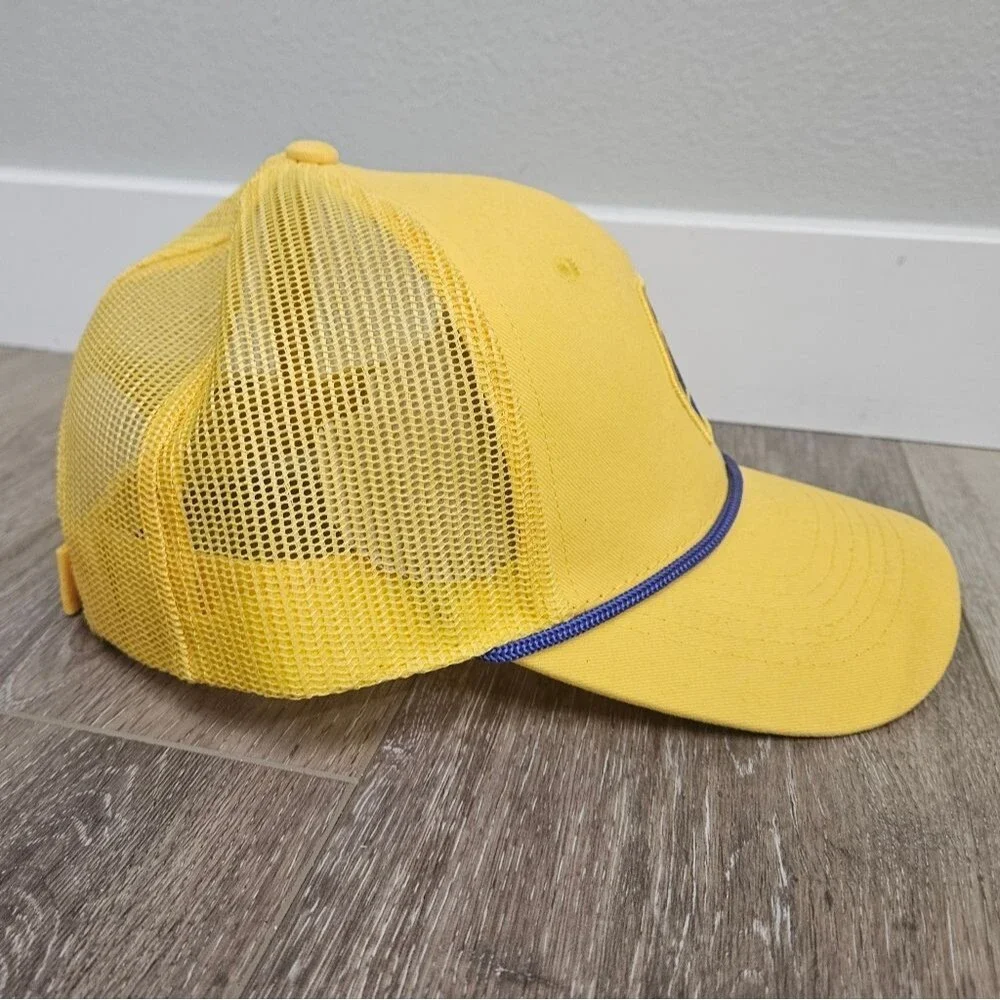 Napa Hat Anniversary‎ 100 Napa Yellow Blue Adjustable Unisex One size Retro